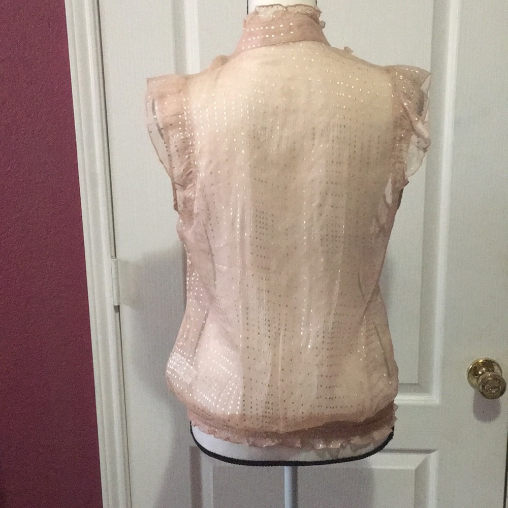 Twentyone sheer,sleeveless,ruffle top - Picture 3 of 5